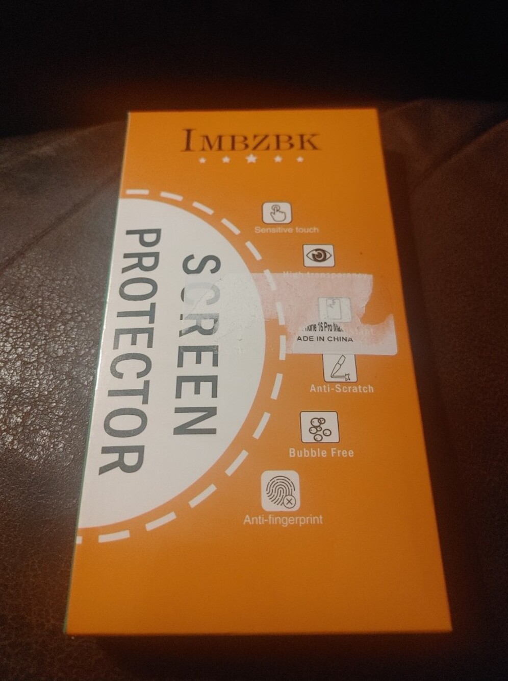 Screen Protector - Orange & White Packaging